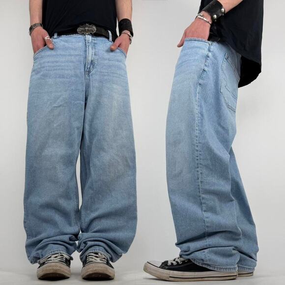 Other Other - Vintage y2k faded stonewash baggy wide leg skater grunge jeans